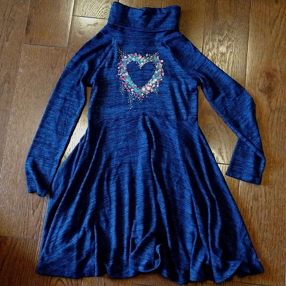 2/$20 Sonoma  Deep Navy heart dress size 7